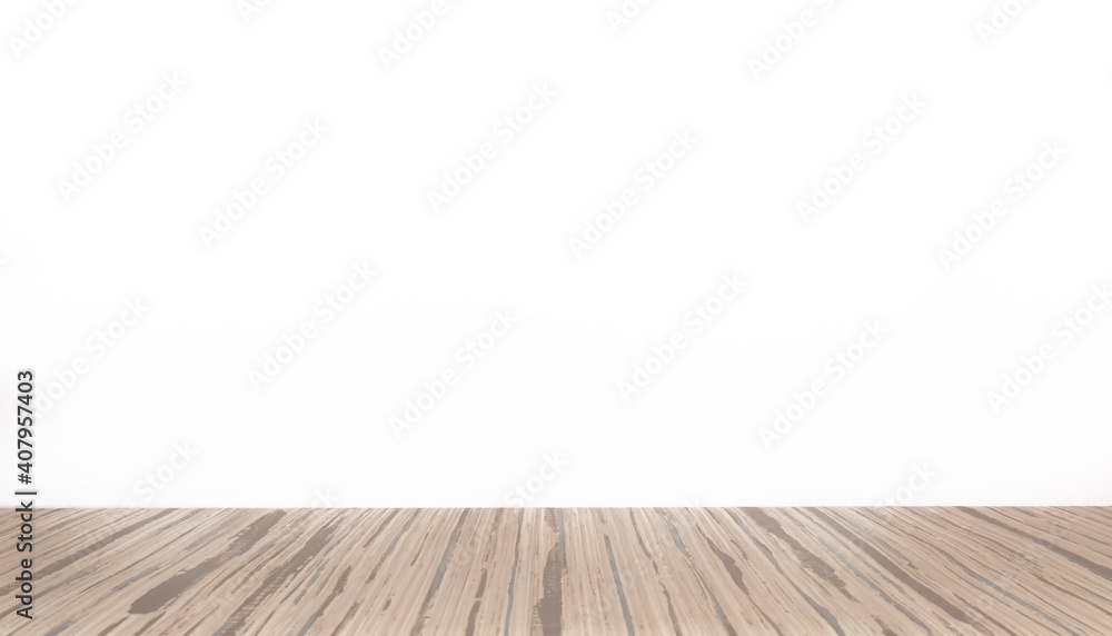 Arrière-plan blanc avec support de bois pour présentation d'objets publicitaires pour promotion de produits. Aspect sol en bois, fond blanc uni. Arrière-plan blanc avec support de bois pour présentation d'objets publicitaires pour promotion de produits. Aspect sol en bois, fond blanc uni.