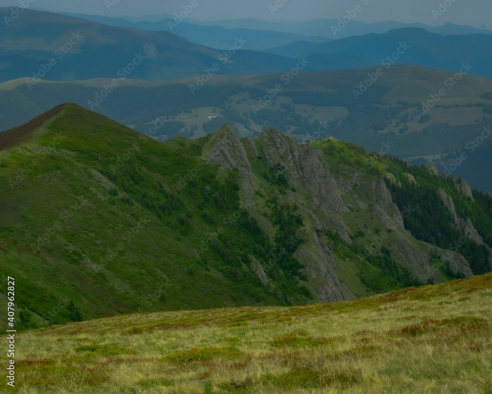 Naklejka premium mountain landscape in summer