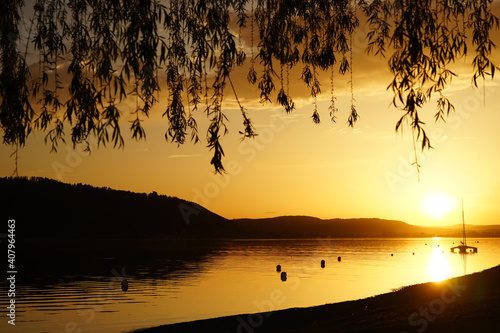 Sonnenuntergang in Sipplingen am Bodensee