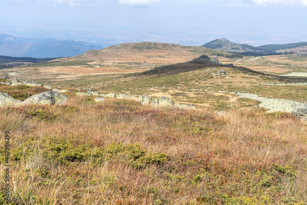 Landscape near Cherni Vrah peak at Vitosha Mountain, Bulgaria