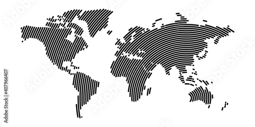 World map modern design
