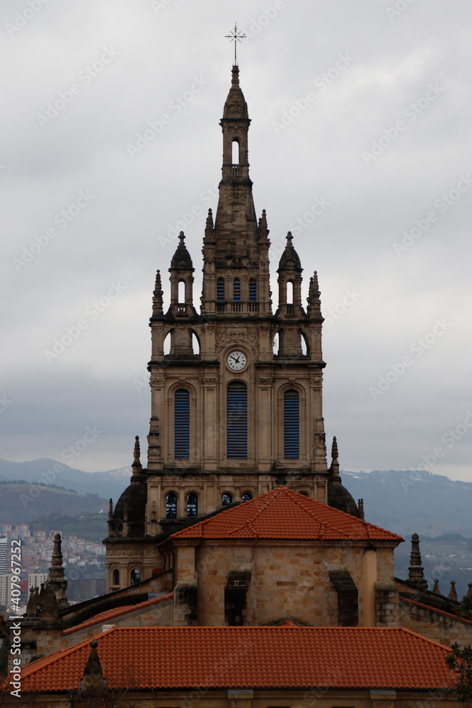 Church in the city of Bilbao