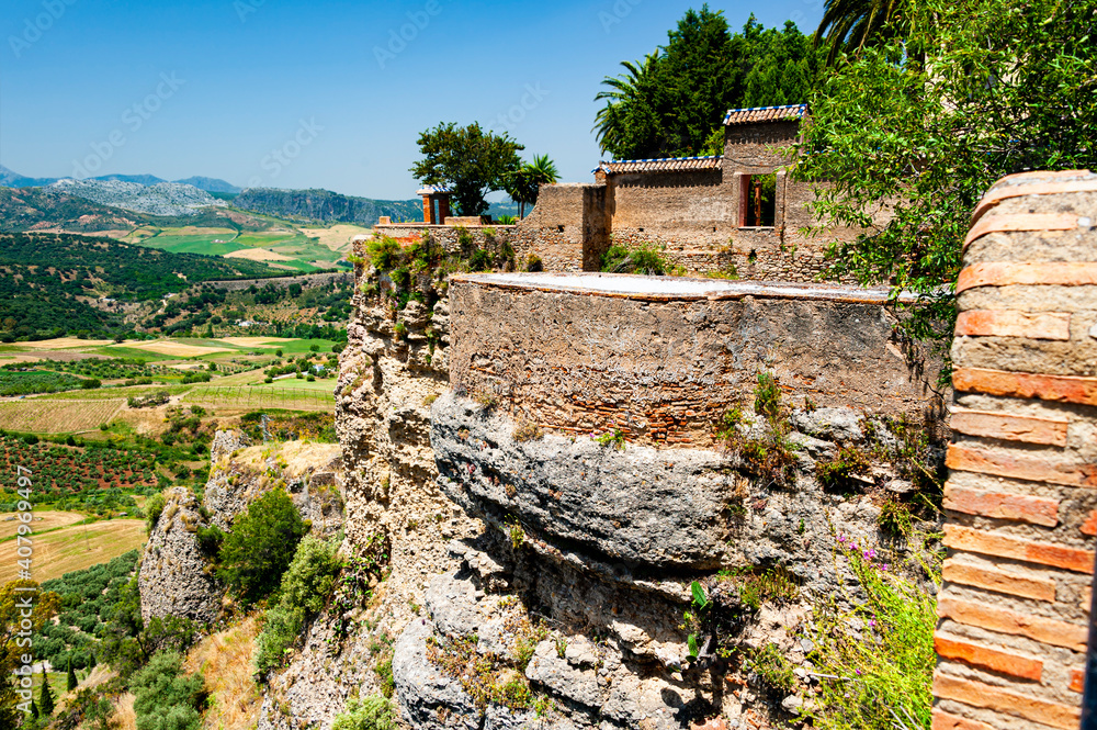 Town of Ronda in Andalusia, is famous by its Moorish architecture and amazing views of Tajo gorge