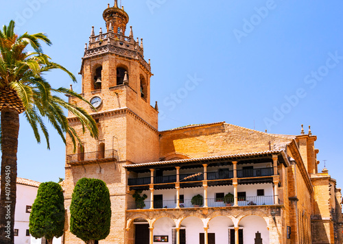 Town of Ronda in Andalusia, is famous by its Moorish architecture and amazing views of Tajo gorge