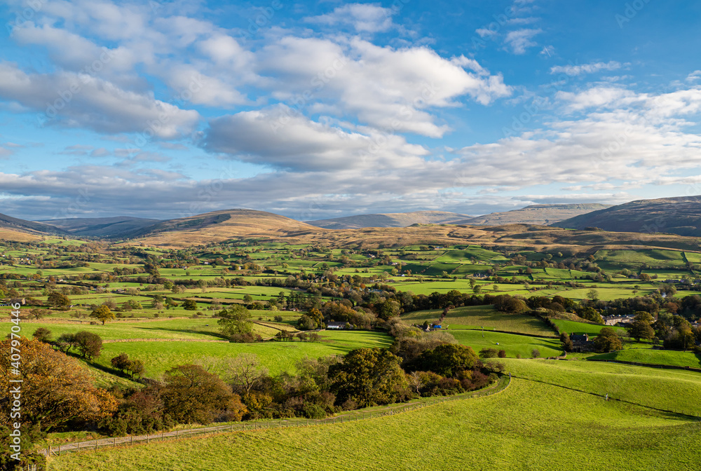 Yorkshire Dales, England.  This picture was taken from the path to the Howgill Hills above Sedbergh. 
