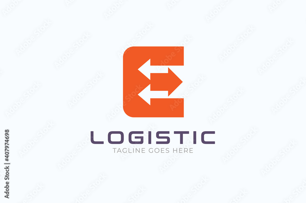 Initial E Arrow Logo, letter E with with arrow inside, Usable for Business and logistic Logos, flat desing logo template, vector illustration Initial E Arrow Logo, letter E with with arrow inside, Usable for Business and logistic Logos, flat desing logo template, vector illustration