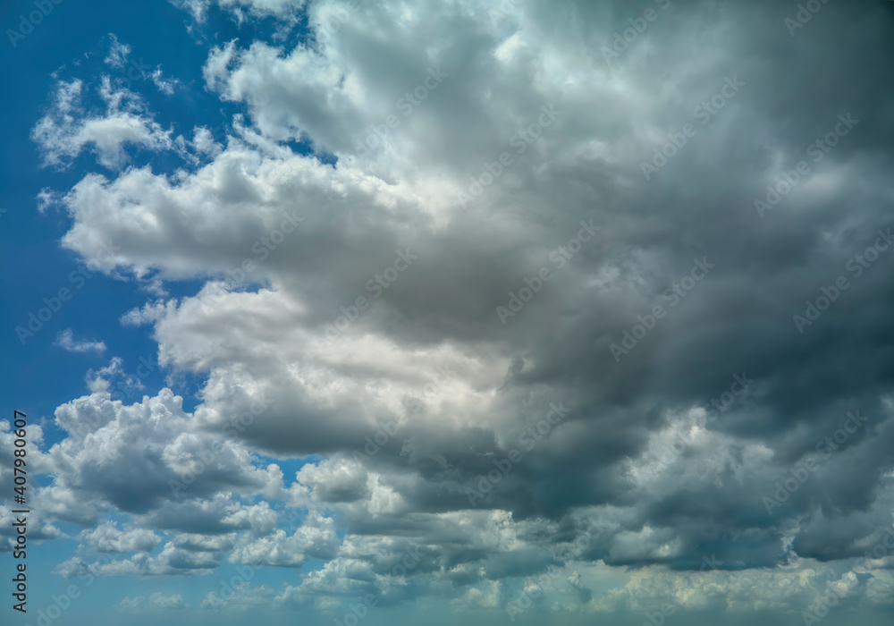 Obraz premium Moody Blue Skies - OcuDrone Aerial Sky Images