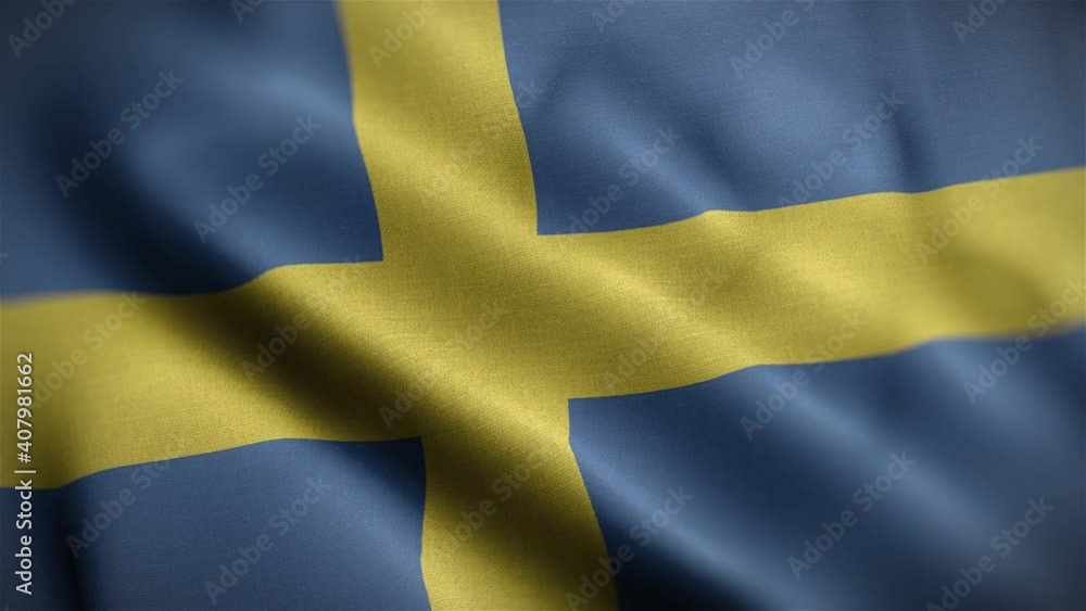 Sweden Flag Textured Waving Close Up Background HD Sweden Flag Textured Waving Close Up Background HD