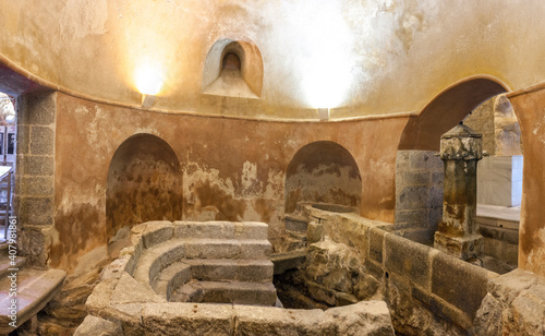 Roman thermal baths of Banos de Montemayor, Spain photo