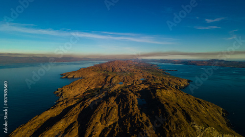 Irish coast from drone.