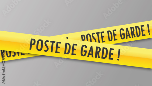 Logo poste de garde.