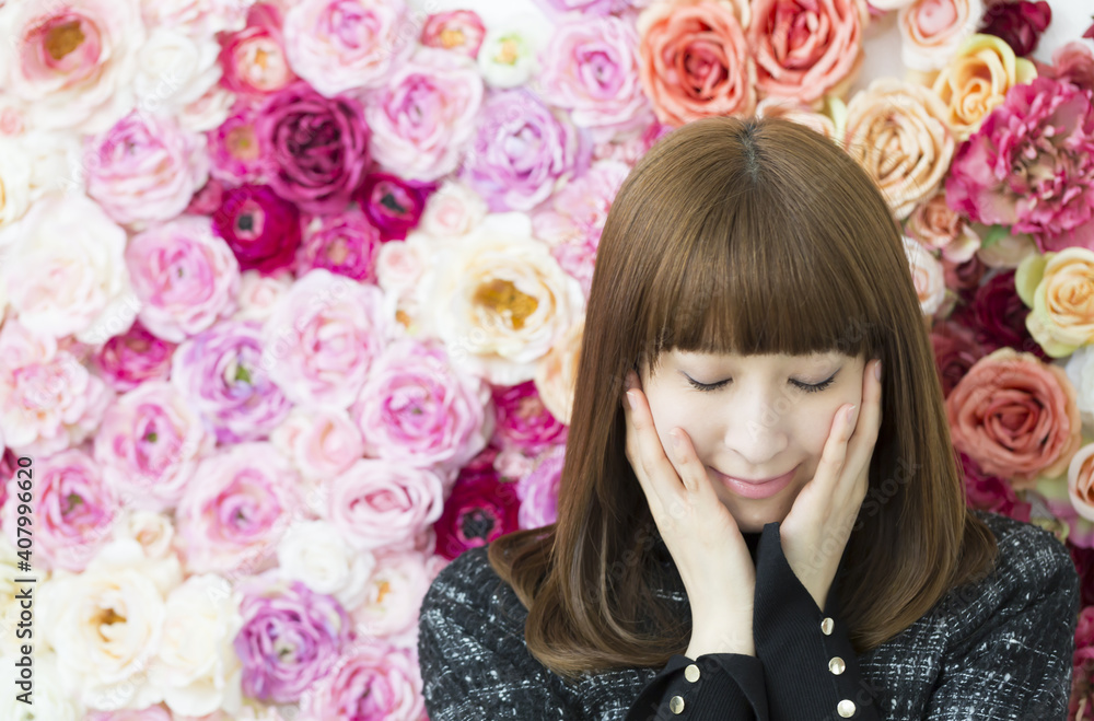 考える女性 考える女性