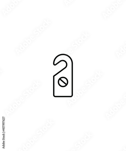 no disturb icon,vector best line icon.