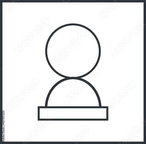 business person photo symbol icon