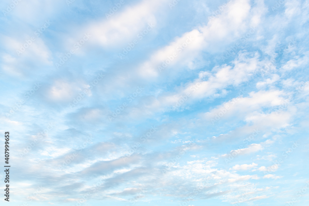 The nature of blue sky with cloud in the morning.