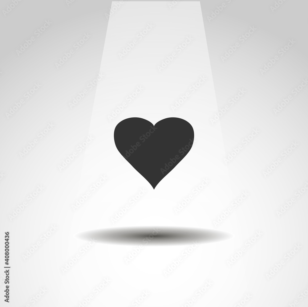 Obraz premium heart icon, love heart simple icon