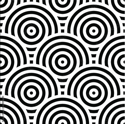 Abstract retro seamless linear pattern for packaging, merchandise, advertising etc.
