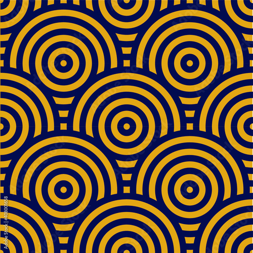 Abstract retro seamless linear pattern for packaging, merchandise, advertising etc.