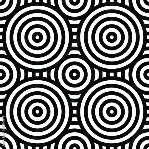 Abstract retro seamless linear pattern for packaging, merchandise, advertising etc.