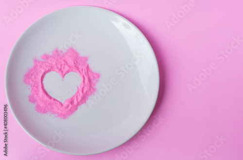pink easter egg with heart