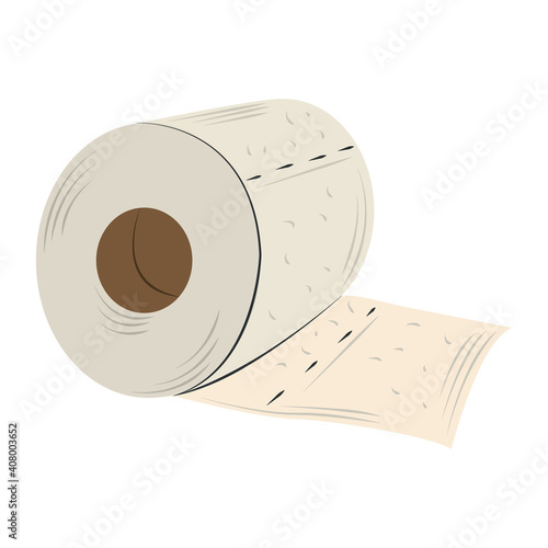toilet paper roll cleaner hygiene isolated design