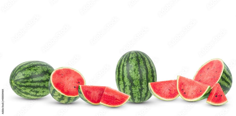 watermelon fruit on white background watermelon fruit on white background