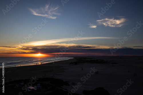 Sunset at Stockton beach