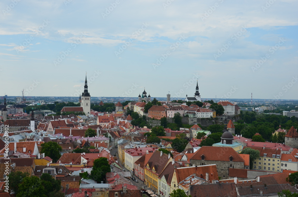 Amazing panoramic view of Tallinn