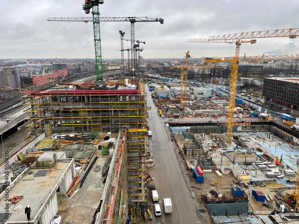 Baustelle Heidestraße Alt-Moabit Berlin Europacity Baustelle Heidestraße Alt-Moabit Berlin Europacity