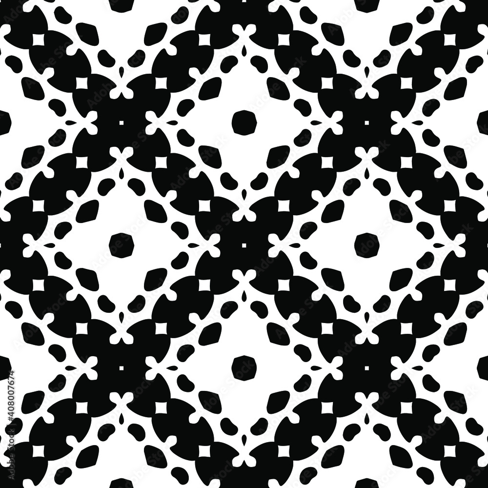 Geometric vector pattern with triangular elements. Seamless abstract ornament for wallpapers and backgrounds. Black and white colors. Geometric vector pattern with triangular elements. Seamless abstract ornament for wallpapers and backgrounds. Black and white colors.