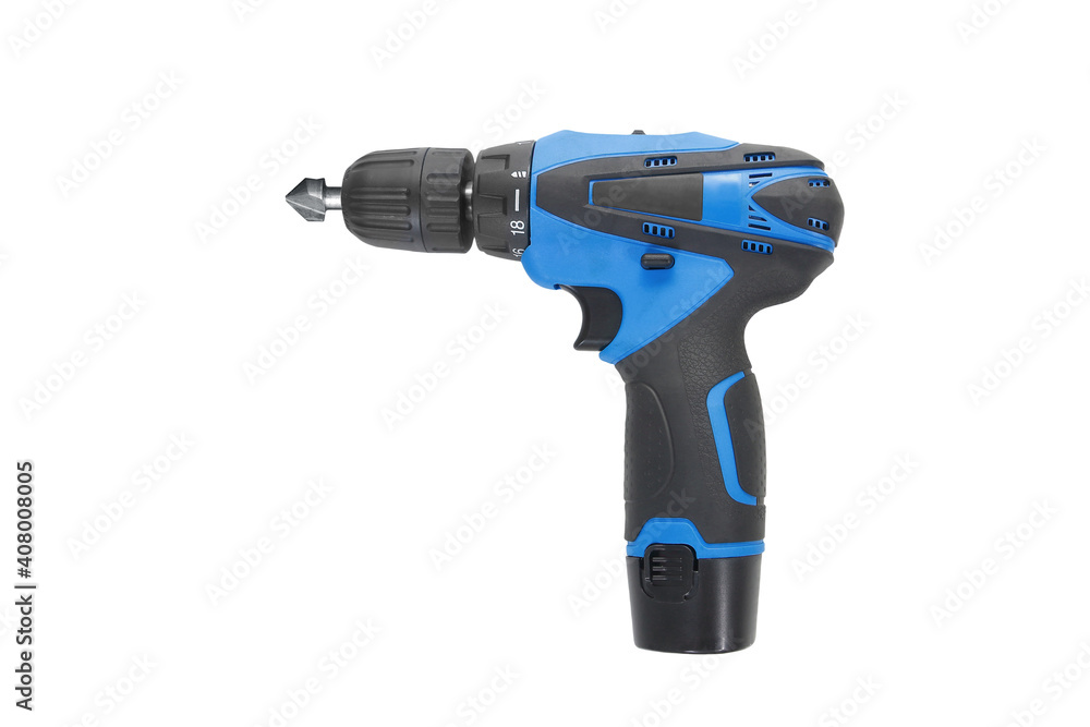 mobile drilling machine and Drill bits isolated on white background with clipping path mobile drilling machine and Drill bits isolated on white background with clipping path