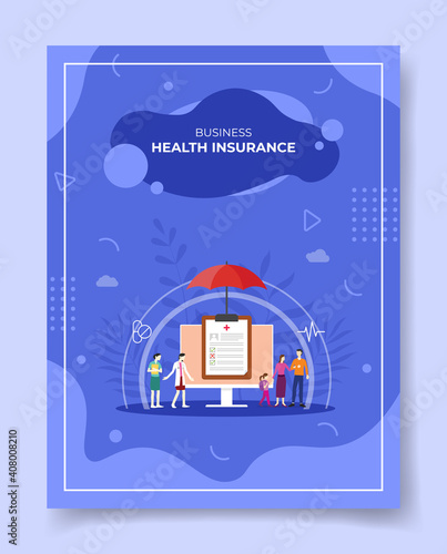 health insurance concept for template of banners, flyer, books cover, magazine