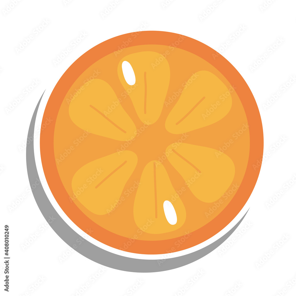 orange fruit sticker vector design orange fruit sticker vector design
