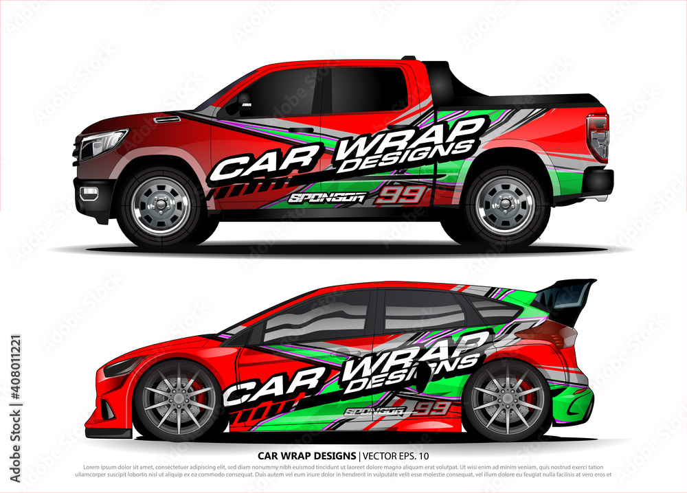 Car wrap graphic racing abstract strip and background for car wrap and vinyl sticker - Vector
Car wrap graphic racing abstract strip and background for car wrap and vinyl sticker - Vector