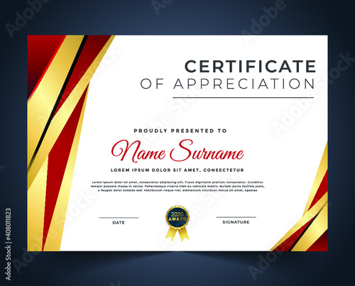 Professional unique certificate and diploma template