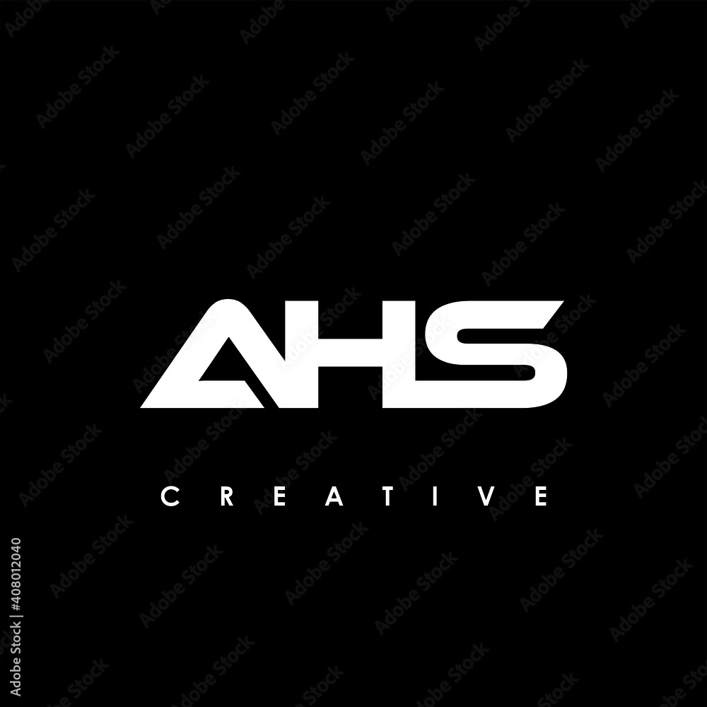 AHS Letter Initial Logo Design Template Vector Illustration AHS Letter Initial Logo Design Template Vector Illustration