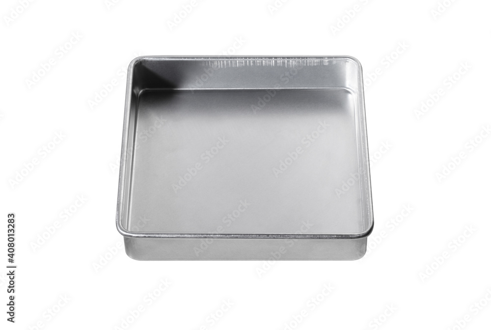 Empty baking tray for oven on white background Empty baking tray for oven on white background