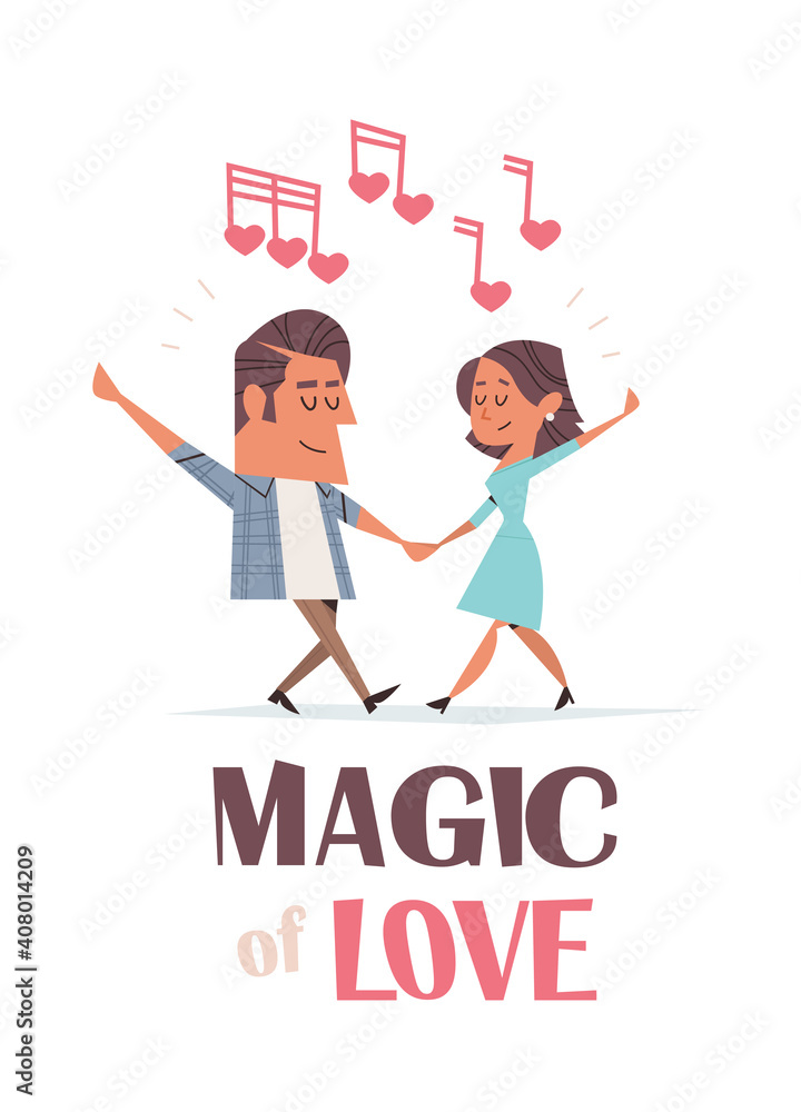 couple in love dancing girlfriend and boyfriend having fun valentines day celebration concept greeting card invitation poster full length vertical vector illustration couple in love dancing girlfriend and boyfriend having fun valentines day celebration concept greeting card invitation poster full length vertical vector illustration