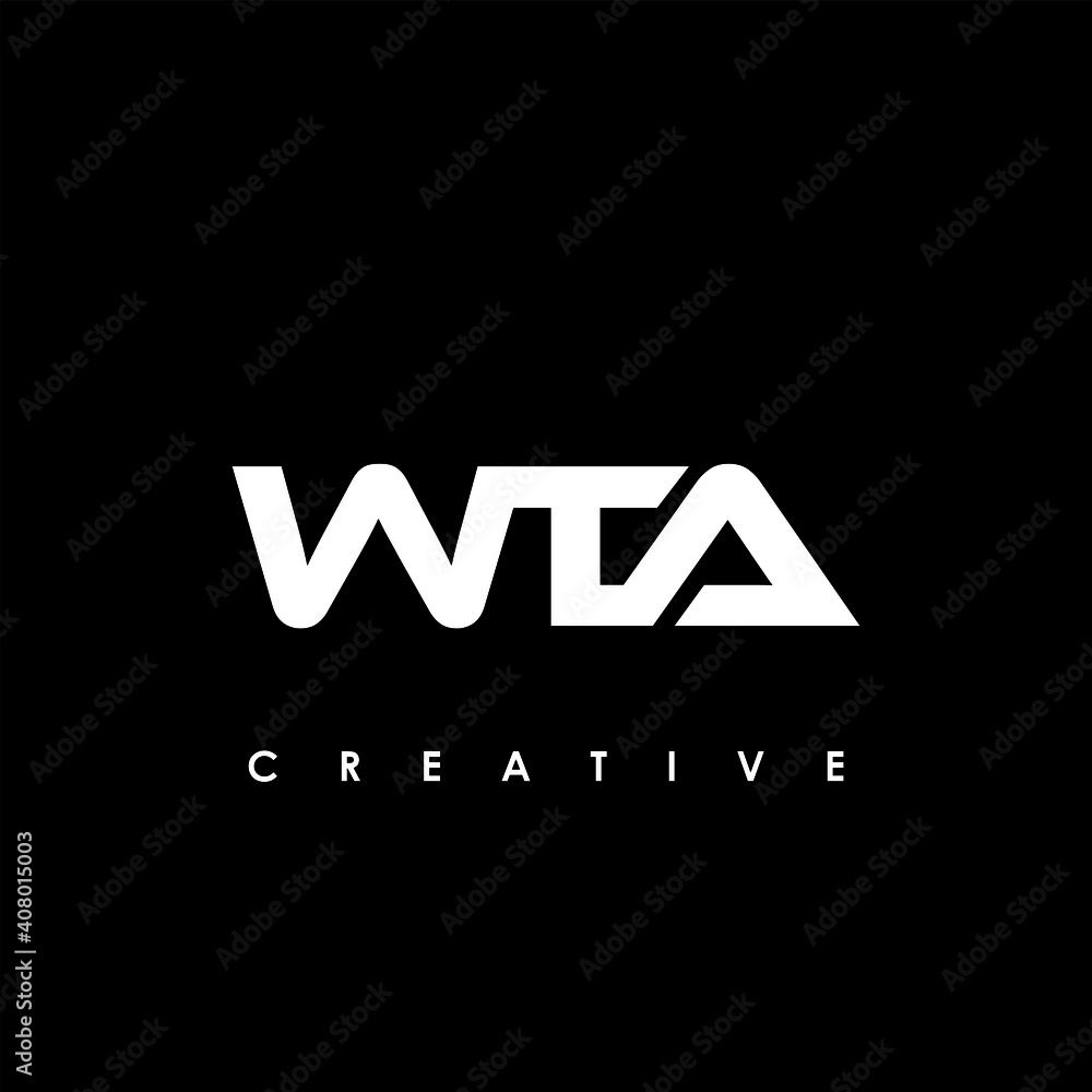 WTA Letter Initial Logo Design Template Vector Illustration