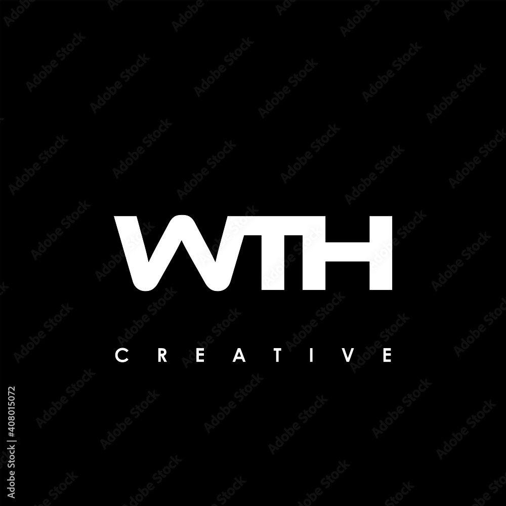 WTH Letter Initial Logo Design Template Vector Illustration