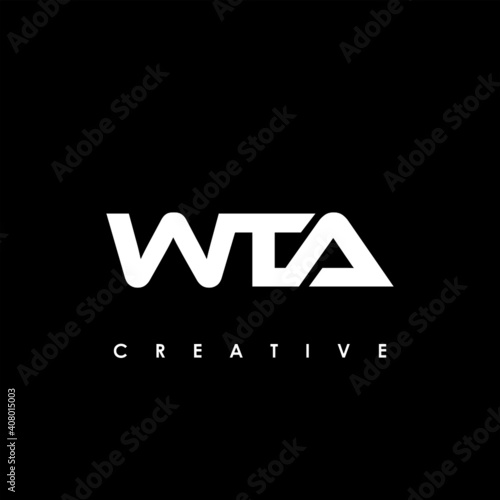 WTA Letter Initial Logo Design Template Vector Illustration