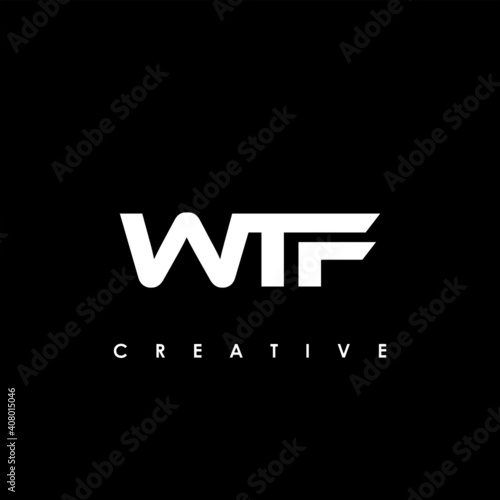 WTF Letter Initial Logo Design Template Vector Illustration