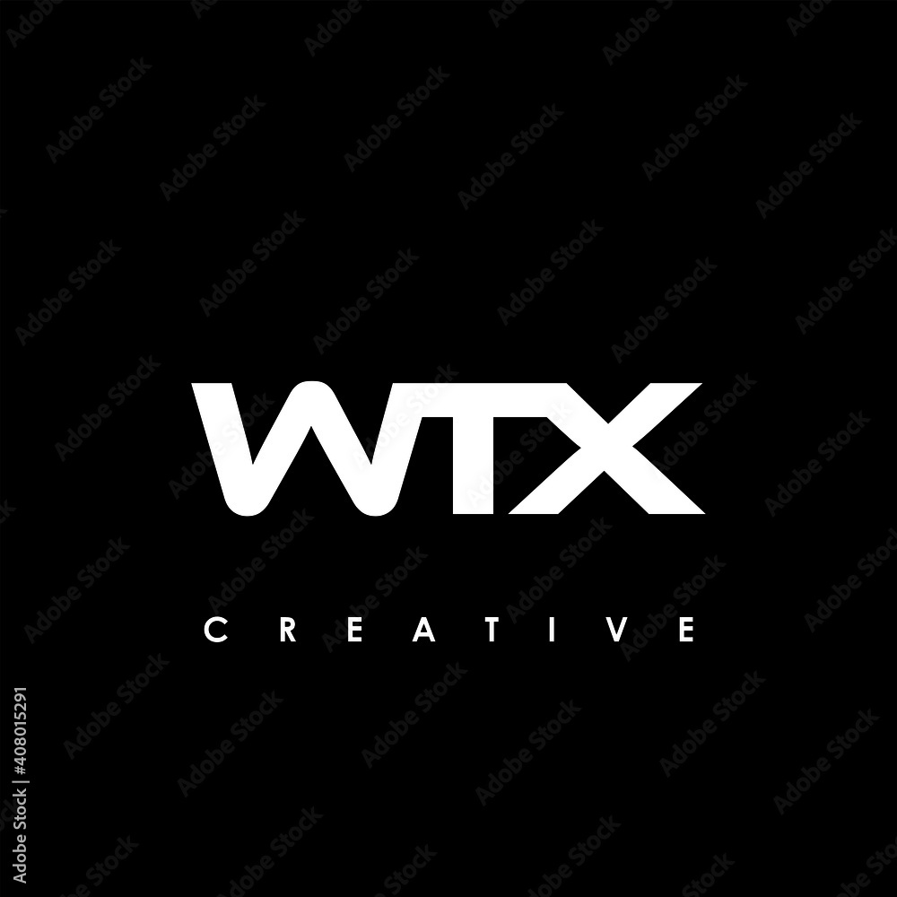 WTX Letter Initial Logo Design Template Vector Illustration