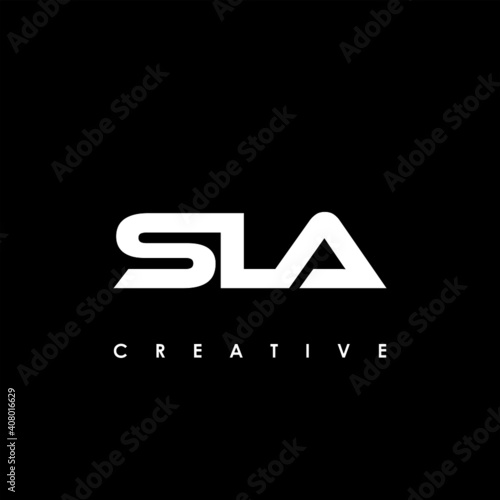 SLA Letter Initial Logo Design Template Vector Illustration