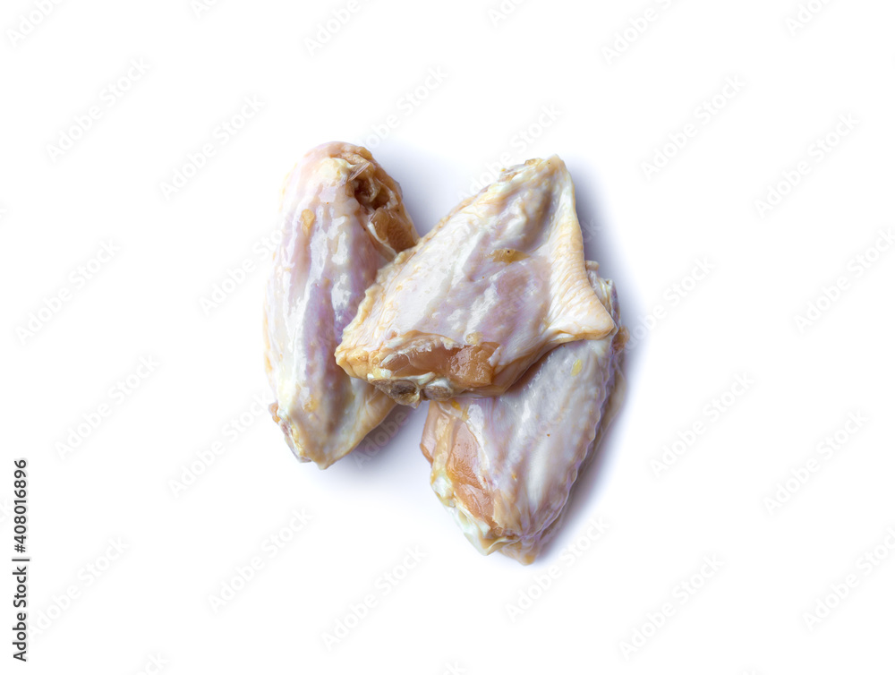 Raw chicken wings isolated on white background Raw chicken wings isolated on white background