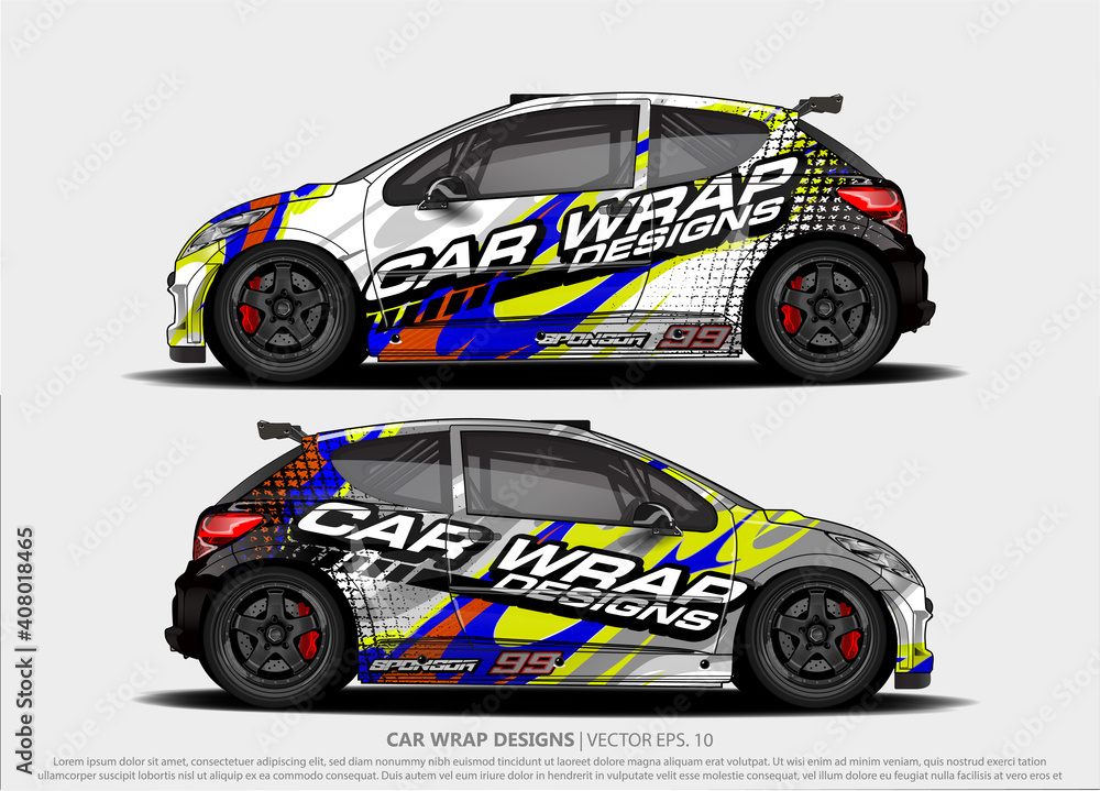 Car decal, truck and cargo van wrap vector. Graphic abstract stripe designs for branding and livery vehicle
Car decal, truck and cargo van wrap vector. Graphic abstract stripe designs for branding and livery vehicle
