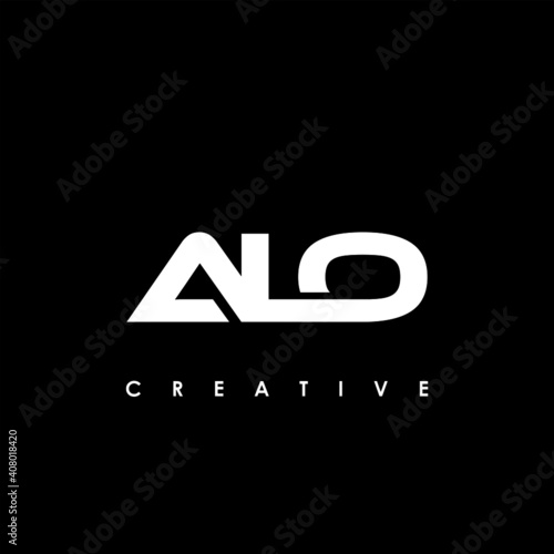 ALO Letter Initial Logo Design Template Vector Illustration