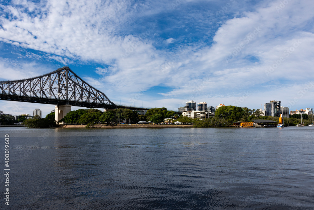 Bridge over the river in Brisbane, Queensland 