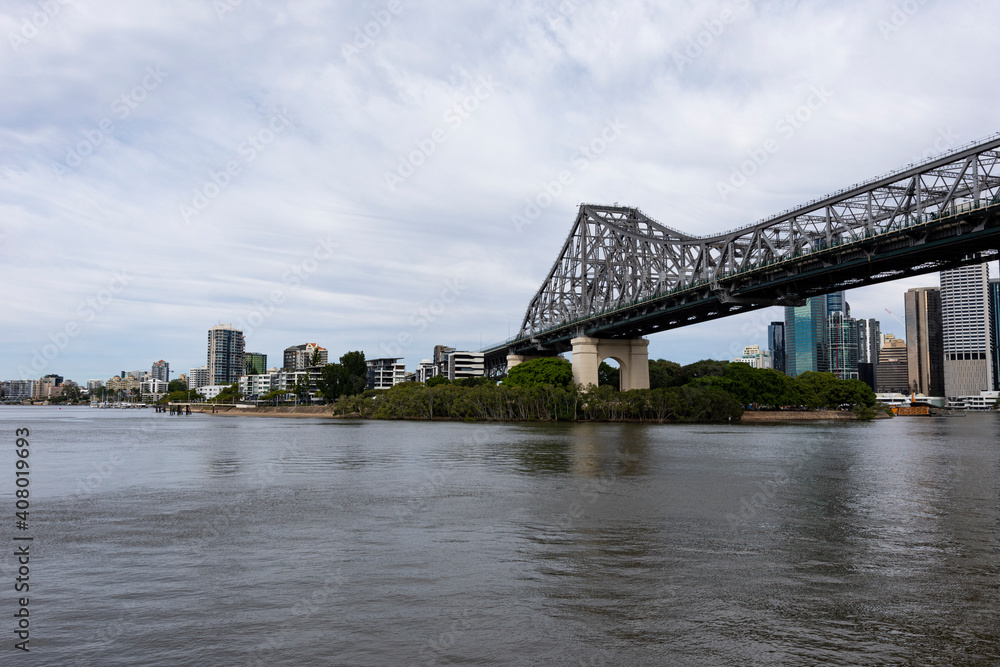 Bridge over the river in Brisbane, Queensland 