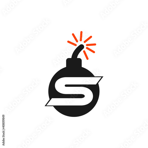 This a S text Grenade  logo